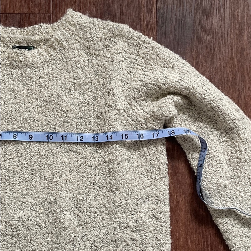 Roots Cream Textured Crew Neck Sweater - Picture 6 of 7